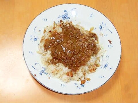 牛しぐれ煮アレンジ！あんかけチャーハン！